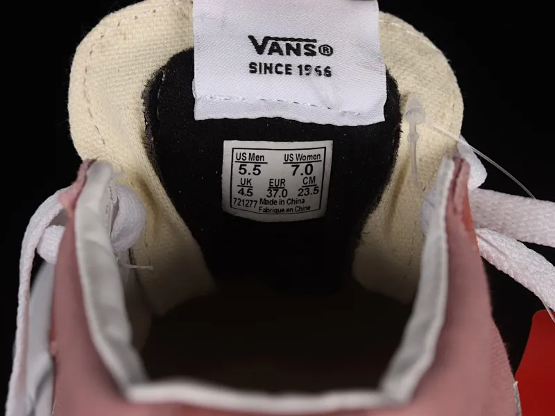 All categories Vans Vans series Vans Mid Vans China Vans Sk8-Mid cherry blossom pink mid-top casual sneakers VN0A3WM3609